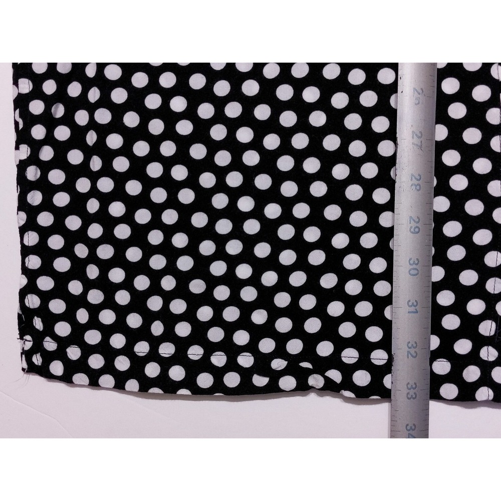 KENNY FLOWERS Short Sleeve Camp Shirt Rayon Black Polka Dots XXL 2XL - Picture 4 of 10